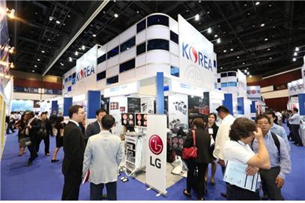 지난 2017년 Medical Fair Asia 한국관 모습(사진제공=김해시)