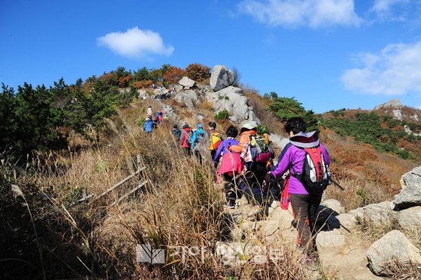 금정산성길 걷기여행축제가 열리는 금정산성 모습