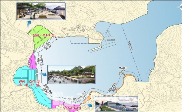 경상남도 거제시 장목항 개발계획도(자료사진)