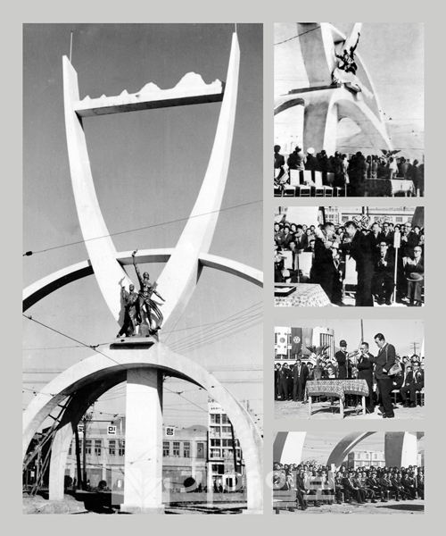 1963년 부산탑 제막식(자료사진)
