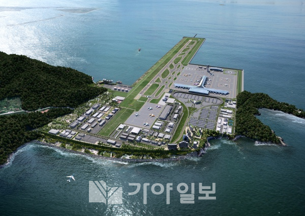 가덕도신공항 근접 조감도(사진제공=국토부)